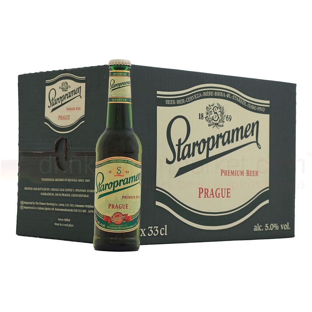 Staropramen Premium Czech Republic Lager Beer Bottle X Ml